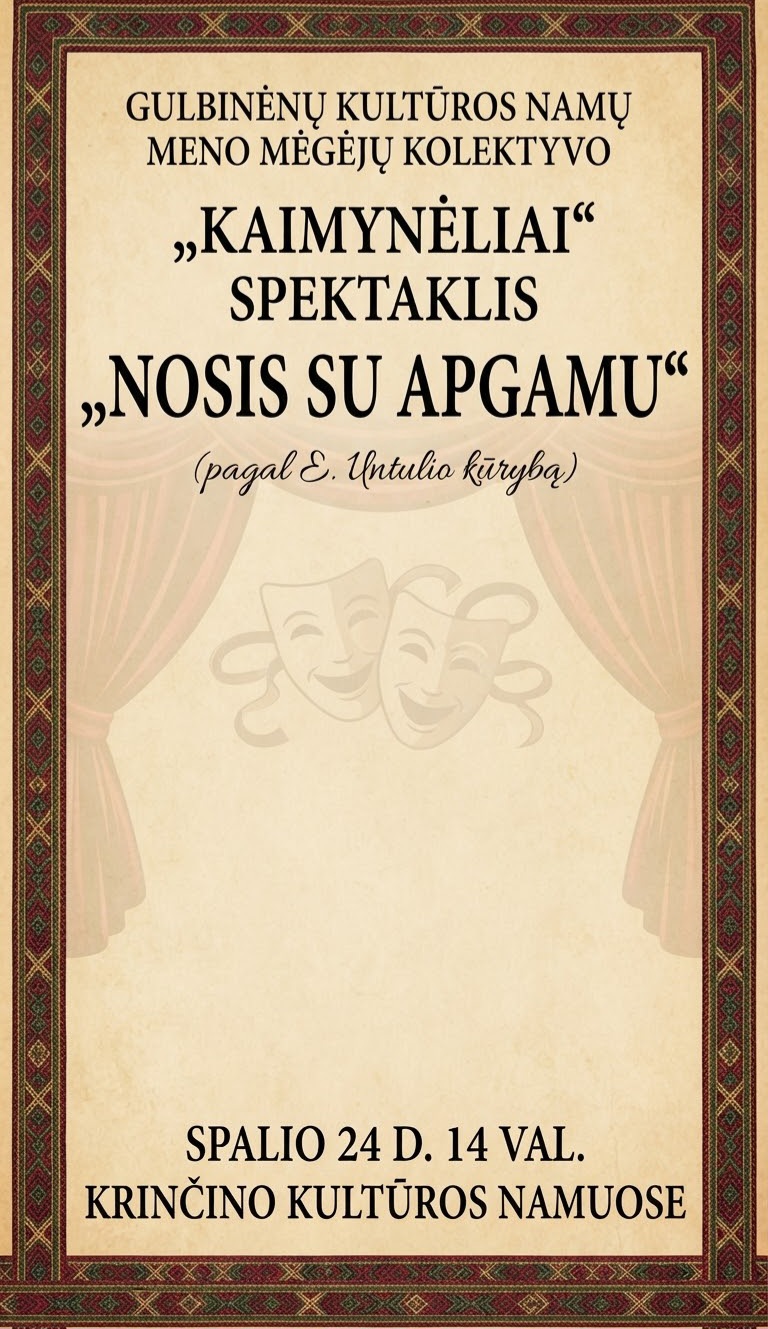 Gulbinėnų spektaklis Krinčine